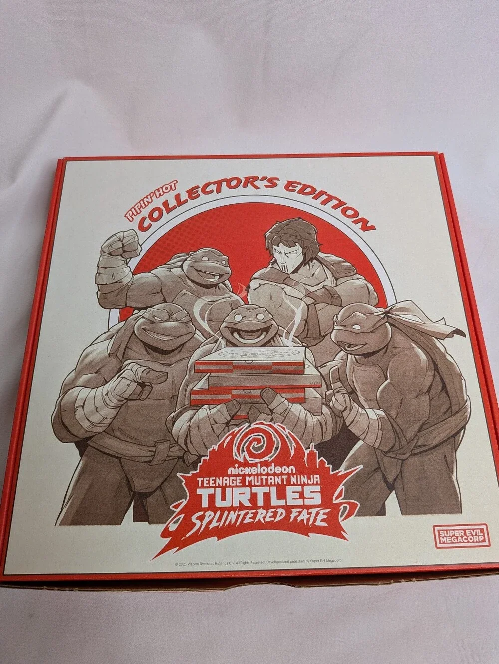TMNT: Splintered Fate Pipin Hot Collector’s Edition PS4 Pizza Box Posters Dice